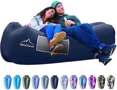 AlphaBeing Inflatable Lounger - Best Air Lounger for Travelling, Camping, Hiking - Ideal Inflatable Couch for Pool and Beach Parties - Perfect Air Chair for Picnics or Festivals