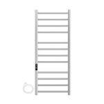 MORZZE Luxury Electric Towel Warmer MTW-12050, 12 Bars 122W, Adjustable Temp & Timer (30–60°C, 1–8H), SUS 304 Stainless Steel Wall Mounted Heated Towel Rack for Bathroom