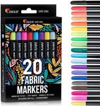 Zenacolor 20 Fabric Markers Pens Se