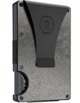 Ridge Wallet for Men - Slim Minimalist Compact Wallet and Card Holder, RFID Protected Front Pocket Wallets for Men with Integrated Money Clip (Stonewashed Titanium)