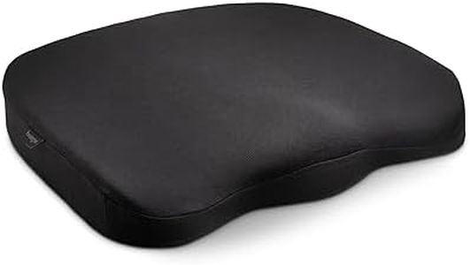 Kensington Seat Cushion for Office, Desk Chair Cushion, Car Seat Cushion, Pain Relief Memory Foam Seat Rest, Computer Chair Pad, Ergonomic Office Chair Cushion, Chair Pillow, Black K55805WW 410x470x72