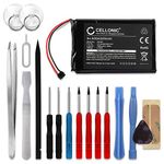 CELLONIC® GPS Battery Replacement for Garmin Nüvi 2597 LMT 2599 LMT 2589 LMT 2559 LMT 2539 LMT AI32AI32FA14Y 1000mAh Capacity SatNav Sat Nav Navi Power Pack + Tool-kit