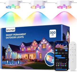 CINOTON Permanent Outdoor Lights Max 300ft, 108 RGBCW Triple-Len LEDs