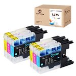 JoyPrinting LC75 Ink Cartridges Replacement for Brother LC75XL LC75 LC71 LC79 Work for Brother MFC-J430W MFC-J435W MFC-J280W MFC-J425W MFC-J5910DW MFC-J625DW MFC-J625W MFC-J6510DW (6 Pack)