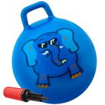 WALIKI TOYS Hopper Ball Jumping Hopping Hippity Hop Ball For Kids Ages 3-6 (Pump Included, 18 inches, Blue)