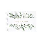 Manta Makes guestbook, wedding guest book for wedding day, reception wedding decor, wedding books for guests to sign, wedding scrapbook keepsake (Eucalyptus A4)