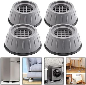 Azal Furniture Lifting Base Washer and Dryer Anti Vibration Pads for Washing Machine, Leveling Feet Legs Anti Slip Shock Absorber Stand with Suction Cup Feet of Fridge, Refrigerator (R1)