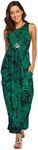 Hount Maxi Dress for Women Beach Vacation Bohemian 2024 Floral Dress 12 XL