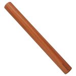 Muso Wood Rolling Pin Wooden Rolling Pin Sapele Wood Rolling Pin for Pizza, Tortillas, Fondant (Flat End 44.5 cm)