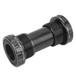 Threaded Bike Bottom Bracket BB91 68/73mm MTB Integral Sealed Steel Bearing Bottom Bracket for 22-24mm Spindle Crank(Black)