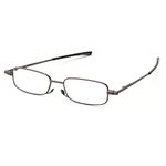 Foster Grant Gavin Fold Flat Reading Glasses, Gunmetal/Transparent, 48 mm