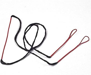 LWANO Red Bow String Set 12/14/16 Strands 48-70 inches for Traditional Recurve Bow Replacement Bowstring(with Copper buckle (AMO 48in (actual length 44in), 12 Strands (recommended for up to 40lb.))