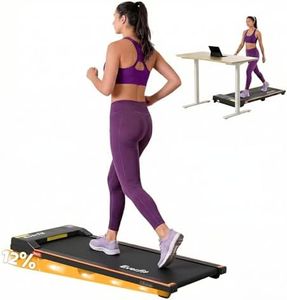 Everfit Walking Pad Treadmill, 3 in 1 Under Desk Treadmills with 12% Incline for Home and Office, 2HP Quiet Walking Pad Portable Treadmill with 6 Preset Programs, Remote Control (Black)