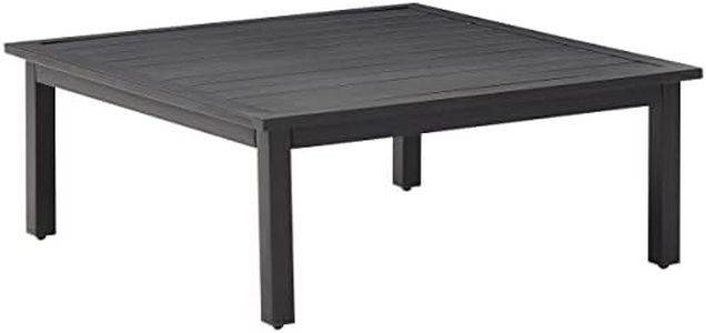 Crosley Furniture CO6264-MB Clark Outdoor Metal Coffee Table, Matte Black