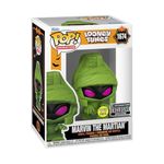 Funko Looney Tunes Halloween Marvin The Martian Glow-in-The-Dark Pop! Vinyl Figure #1674 - Entertainment Earth Exclusive with Soft Protector Included