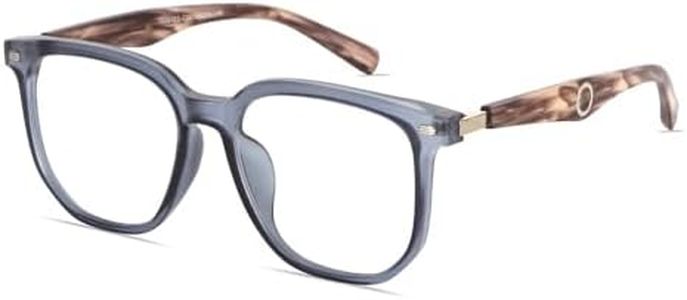 Auralice Blue Wooden Square Blue Light Glasses for Women and Men, Thick Wood Frame, Designer Reading Blocker Eyewear for Gaming Bloomveil