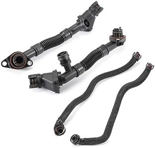 BINB ROAD 4Pcs Crankcase Vent Pipe Hoses 11157575641 + 11157575640 + 11157646087 + 11157646086 Compatible with BMW 550i 650i 750i 750Li Alpina B7 X5 X6