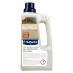 STARWAX – Maintenance Soap for Oiled Wood Floors – Cleans, Nourishes & Restores Shine – Fades Scratches – No-Rinse Non-Slip Formula – Enriched with Plant Oils – 1L (Up to 36 Doses for 60m²)
