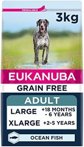 Eukanuba Grain Free Complete Dry Dog Food for Adult Large and Giant Breeds with Ocean Fish 3 kg
