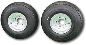 Antego (Set of 2) 215/60-8 (18.5x8.50-8) 5 hole Galvanized Trailer tire wheel assemblies