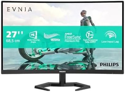 PHILIPS Monitors Evnia 27M1N3200ZS - Monitor da Gaming FHD da 27 Pollici Height Adjust, 165 Hz IPS, 1 ms MPRT, FreeSync Premium, G-Sync comp, 1920x1080, HDMI, DisplayPort, Nero