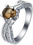 ANAZOZ Ring Promise Women,Copper Ri