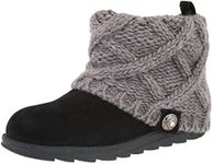 MUK LUKS Women's Patti Cable Cuff Boot (11 M US, Medium Grey)