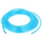 sourcingmap 5Meter 4mm Inner Dia 6mm OD Gas Petrol PU Line Tube Hose Clear Blue