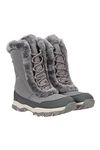 Mountain Warehouse Ohio Womens Snow Boots - Snow Proof Ladies Faux Fur Shoes, Thermal Tested -20 °C, IsoTherm - Winter Skiing, Winter Sports, Walking Light Khaki Adult Shoe Size 6