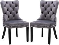 2X Velvet Dining Chairs Upholstered