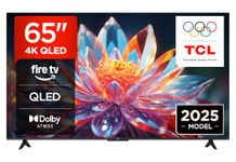 TCL 65T6C-UK 65 Inch QLED 4K HDR TV, Fire TV (Smart TV with Dolby Vision & Atmos, HDR10+, Press & Ask Alexa, 2025 Model)