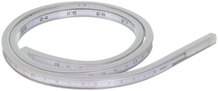 ALVIN - Truflex, Lightweight Aluminum Flexible Curve, Multipurpose Drafting Ruler for Drawing, Planning, and Design, Great for Students and Professionals