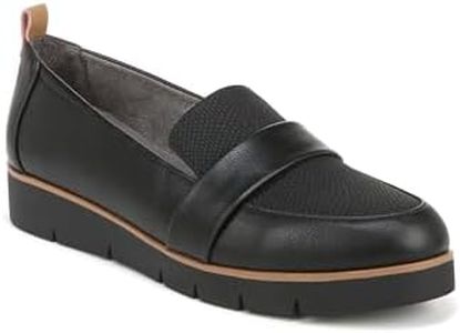 Dr. Scholl's Women's Webster Loafer, Black Patent/Microfiber, 9