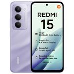 XIAOMI Redmi 15, Smartphone 8+256GB, 6.9" FHD+ 144Hz DotDisplay, Snapdragon 685, 50MP AI dual camera, 7000mAh Battery, Purple, Charger Not Included
