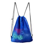 GSE Mesh Drawstring Bag for Baseballs, Softballs, Tennis, Pickleball Balls, Golf Balls. Mesh Sports Equipment Bag with Lock for Gym Training, Toys, Beach, Laundry