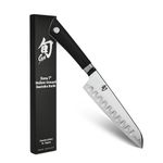 Shun Amazon VB0718 Sora Hollow Ground Santoku Knife, 7-Inch
