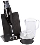 bamix 100.305 Black Hand Blender Food Processor, 200 W Motor, 2 Speed Setting, Stainless