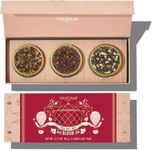 VAHDAM, BLUSH - Assorted Tea Gift Set, 3 Premium Teas in Tin Caddy Presentation Box | Loose Leaf Teas | Gluten Free & Non GMO | Gift for everyone