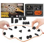 Wembley Fun Table Top Magna Duel Rock Board Game for Kids & Adults with 24 Rocks & Lanyard Engaging Family Friends Game