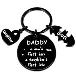 Stocking Stuffers Keychain Gifts for Dad from Daughter Son Fathers Day Unique Gift Ideas Personalized Dad Gifts for Father's Day Birthday Christmas Wedding Cadeau Noel