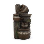 Christopher Knight Home Outdoor Fountain, Resin, Brown + Gray