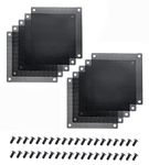 120mm PVC PC Cooler Fan Dust Filter cover Black 10pc with screws (120mm, 10 Pc Pack)