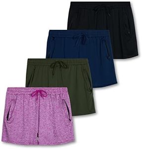 Womens Active Athletic Dri Quick Dry Fit Shorts Gym Running Loose Zipper Pockets Casual Workout Hiking Ladies Lounge Exercise Sweat