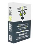 More Or Less? Trivia Card Game - Compact, Educational & Fun - Ideal for Travel, Family Game Night, Gifts, Kids, Adults - 5 Trivia Categories