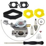 MOTOALL 308054114 308054075 Carburetor for Homelite UT09526 Leaf Blower with Carburetor Adjusting Tool