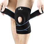 NEENCA Knee Brace with Side Stabilizers & Patella Gel Pads, Adjustable Compression Knee Support Braces for Knee Pain, Meniscus Tear,Arthritis, Joint Pain Relief,Injury Recovery (XL)