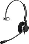 Jabra Biz 2300 QD (Quick Disconnect) Mono Headset - Delivers HD Voice Using Noise Cancelling Microphone, Boom arm rotates 360 Degrees, All Day Comfort (Renewed)