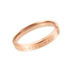 Daniel Wellington Unisex Classic 70 Double Plated Stainless Steel Ring (316L) Rose Gold