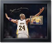 sufenvera Signed Kobe Bryant Film Photo Collage,Kobe Memorabilia Framed Poster Gifts for Basketball Fans on Birthday/Christmas/Father's Day 10x8 Inches