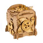 iDventure Cluebox - Captain's Nemo Nautilus - Escape Room game - Puzzle box - 3D wooden puzzle - sequential puzzle - 3D puzzles for adults - brain teaser - birthday gift gadget for men - money box